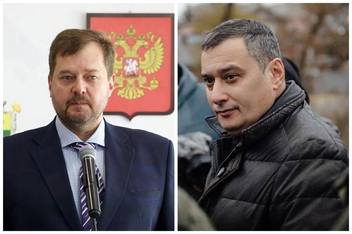 Глава Запорожской области Евгений Балицкий и губернатор Курской области Александр Хинштейн. Фотоколлаж.
