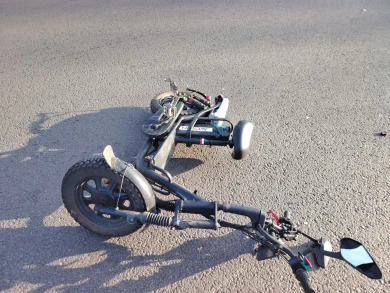 Воронежец попал в больницу после поездки на электроскутере