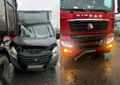 Массовое ДТП с большегрузами случилось в Воронеже: есть раненый