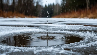 Снег с дождём обрушится на Воронеж 