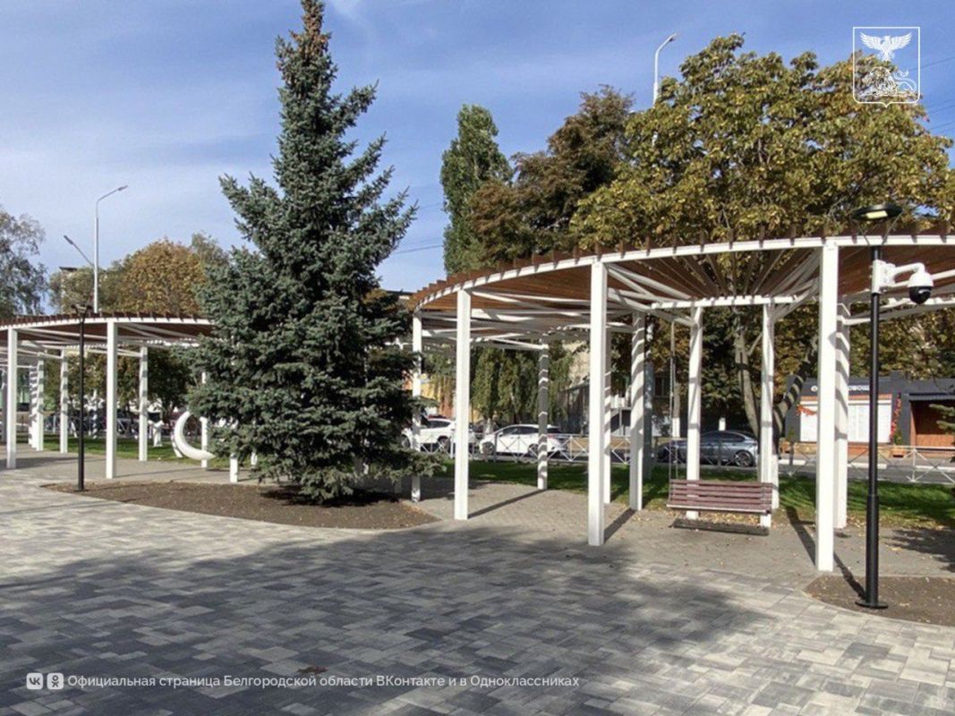 Белгородские власти потратили на ремонт сквера в Губкине 320 млн рублей для проведения выставок и концертов