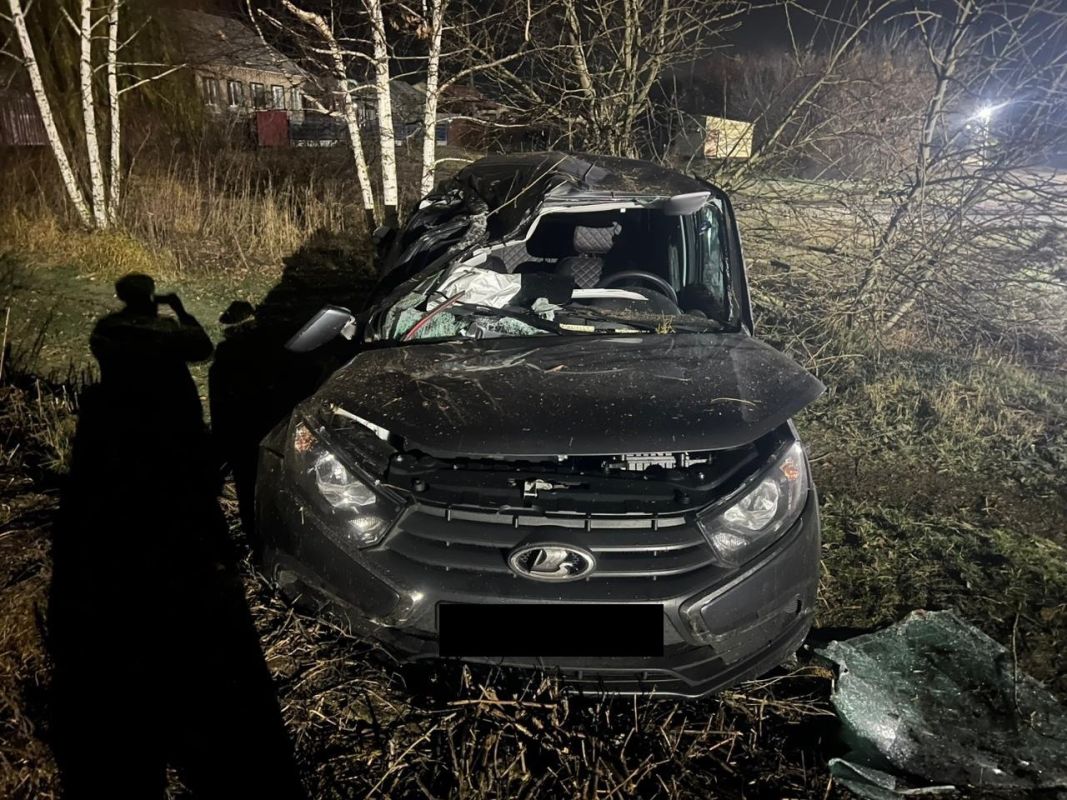 Под Тамбовом перевернулась «Лада Гранта»