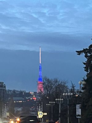На белгородской телевышке зажгли российский триколор после месячной «темноты»