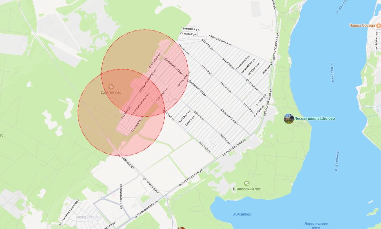 Названы улицы в Воронеже, которые оцепят из-за подрыва частей ракет