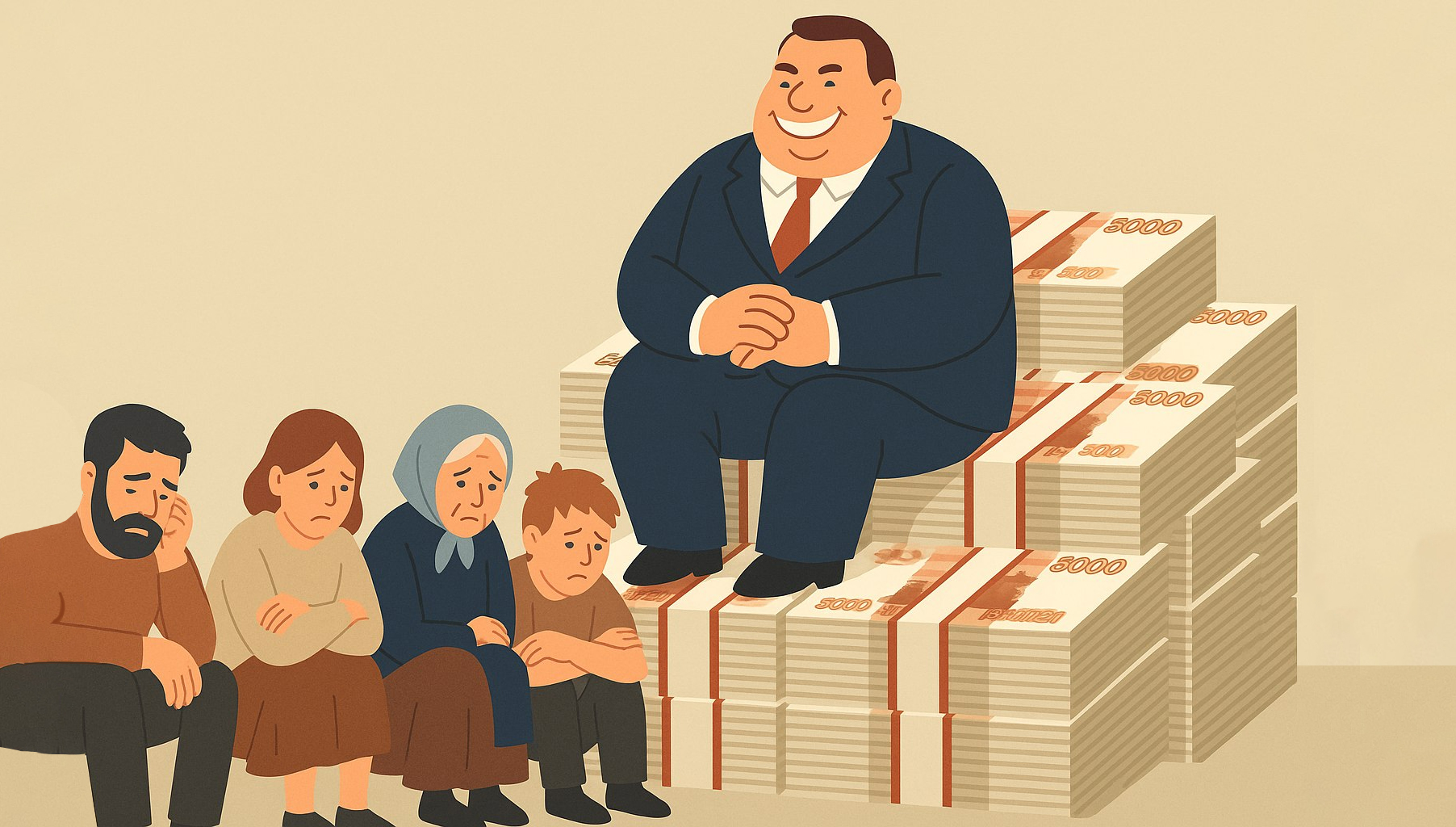 Увеличивается разрыв между богатыми и бедными