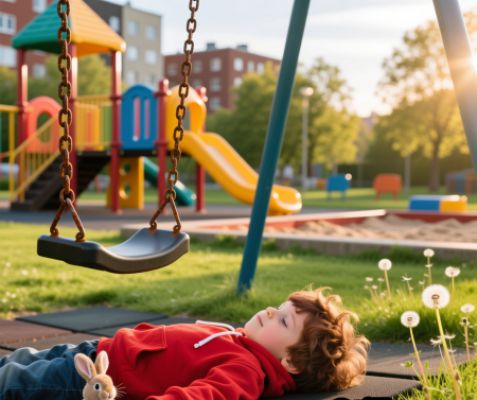 Бесхозная конструкция рухнула на ребенка на детской площадке под Белгородом