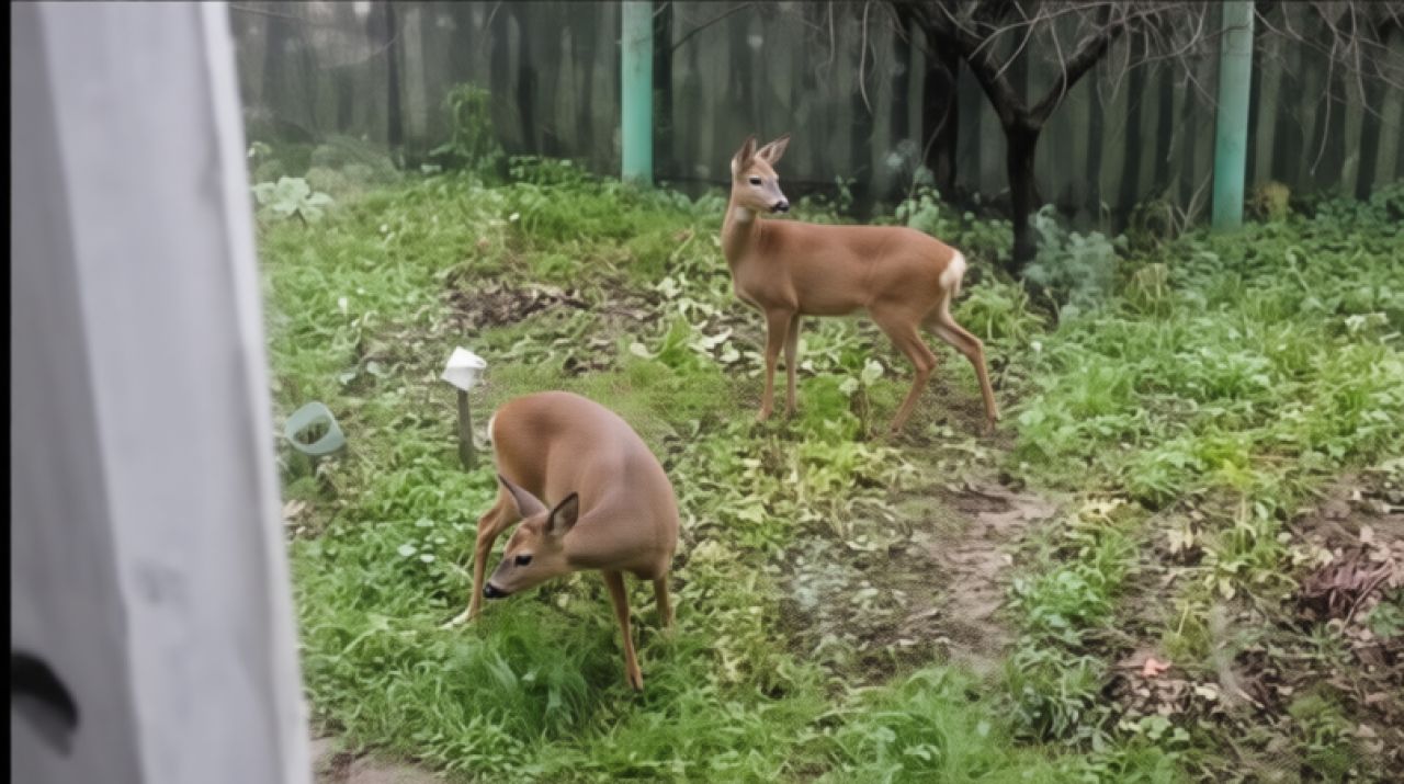 На Белгородчине косули оккупировали двор местного жителя&nbsp;