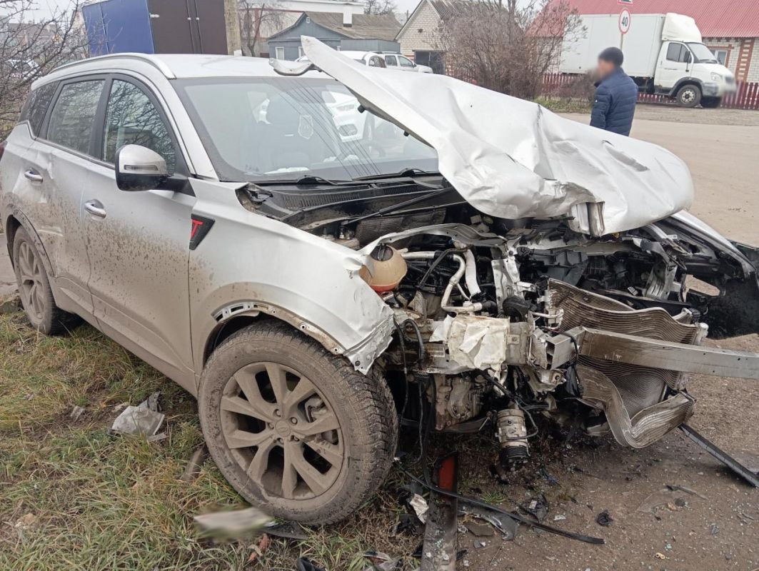 Две иномарки столкнулись в Тамбове