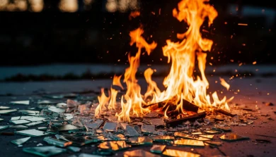 Пожар вспыхнул на промышленном объекте после атаки ВСУ на юг Воронежской области 