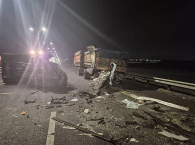 Смертельное ДТП с фургоном и КамАЗом случилось на воронежской трассе 