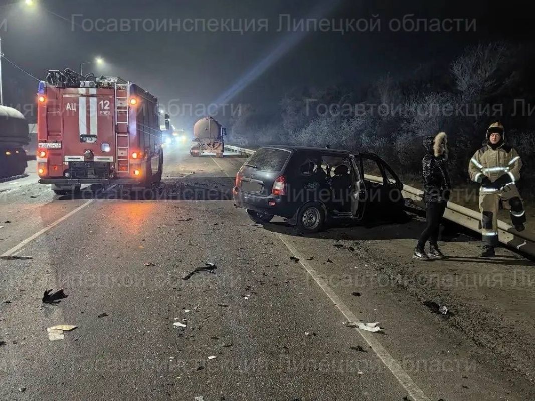 В тройном столкновении на трассе «Дон» под Липецком погиб водитель