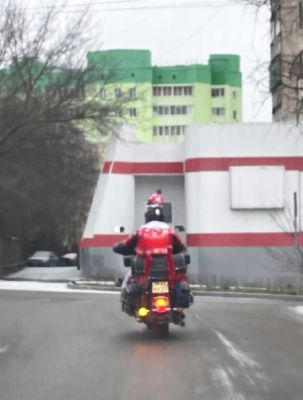 Дед Мороз на «железном олене» замечен в Белгороде