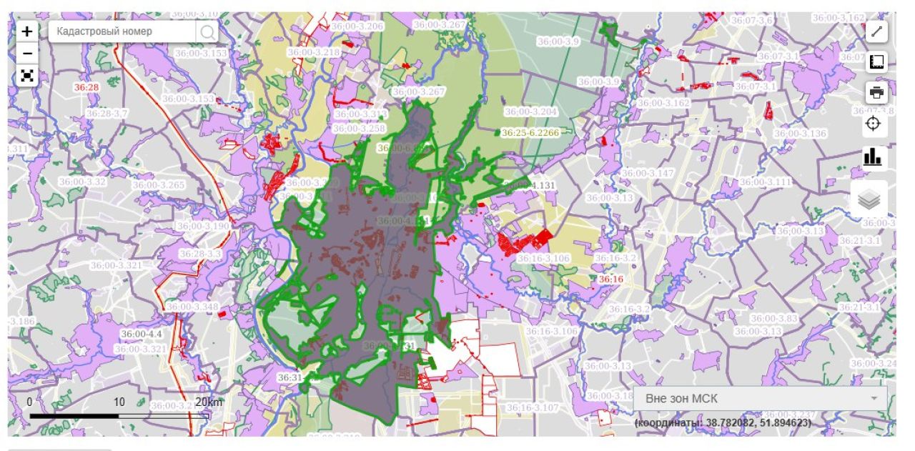 Официальные границы появились у&nbsp;Воронежа
