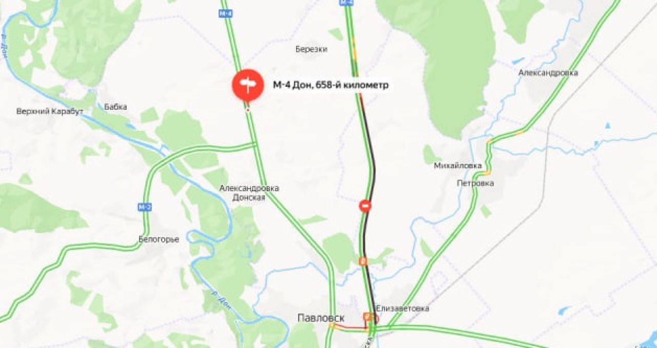 Движение на&nbsp;федеральной трассе перекрыли из-за ДТП с&nbsp;большегрузом в&nbsp;Воронежской области