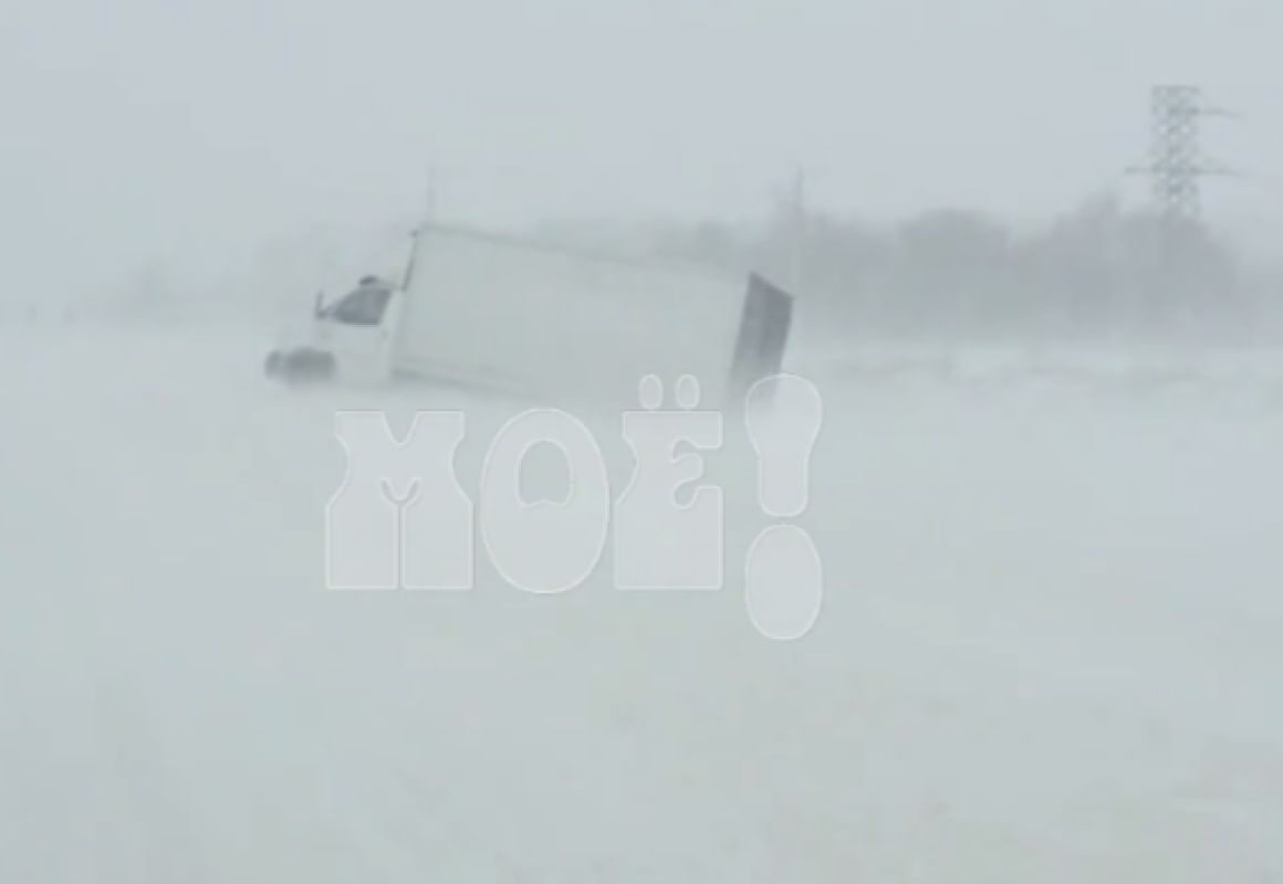 Воронежские водители попали в снежный буран на трассе (ВИДЕО)&nbsp;