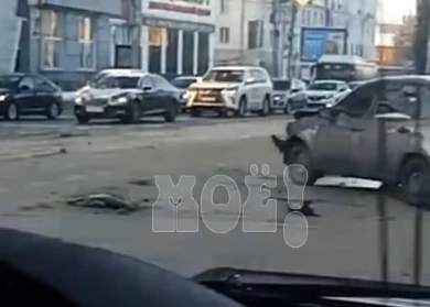 Об аварии с двумя «Грантами» сообщили воронежцы (ВИДЕО)