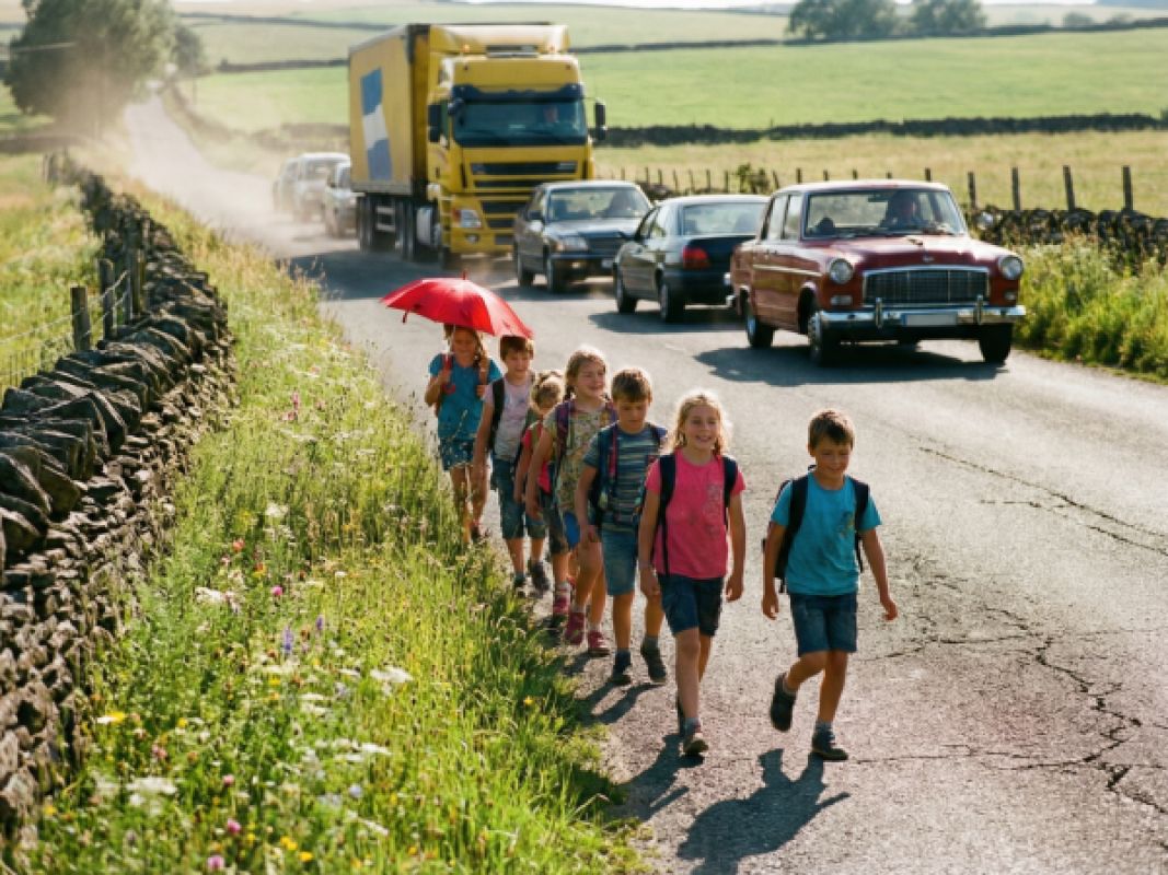Липецкие дети вынуждены ходить по проезжей части из-за отсутствия тротуаров