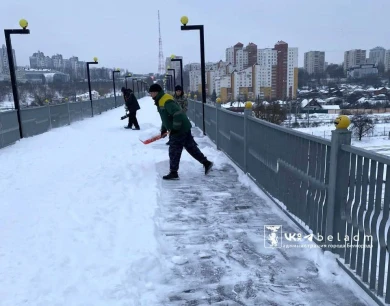 В Белгороде раскритиковали уборку тротуаров после обработки дорог