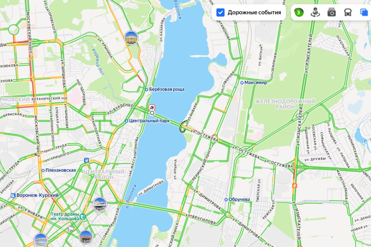 Неимоверная пробка растянулась на Московском проспекте&nbsp;