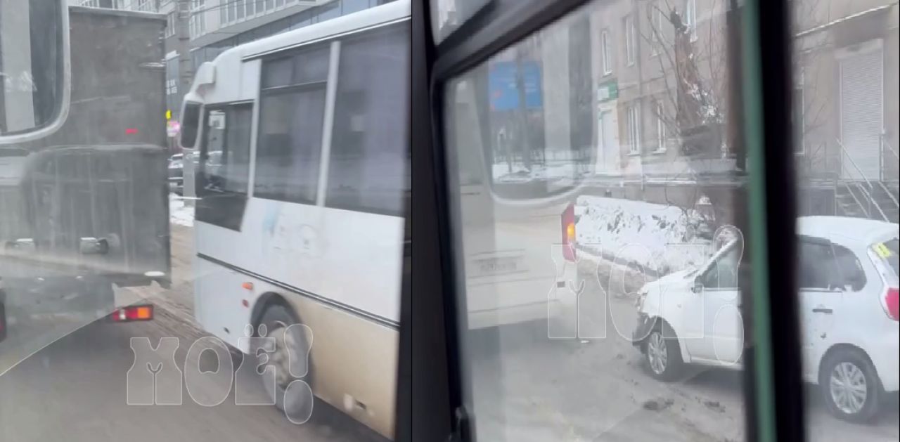 О двух авариях с автобусами рассказали воронежцы (ВИДЕО)