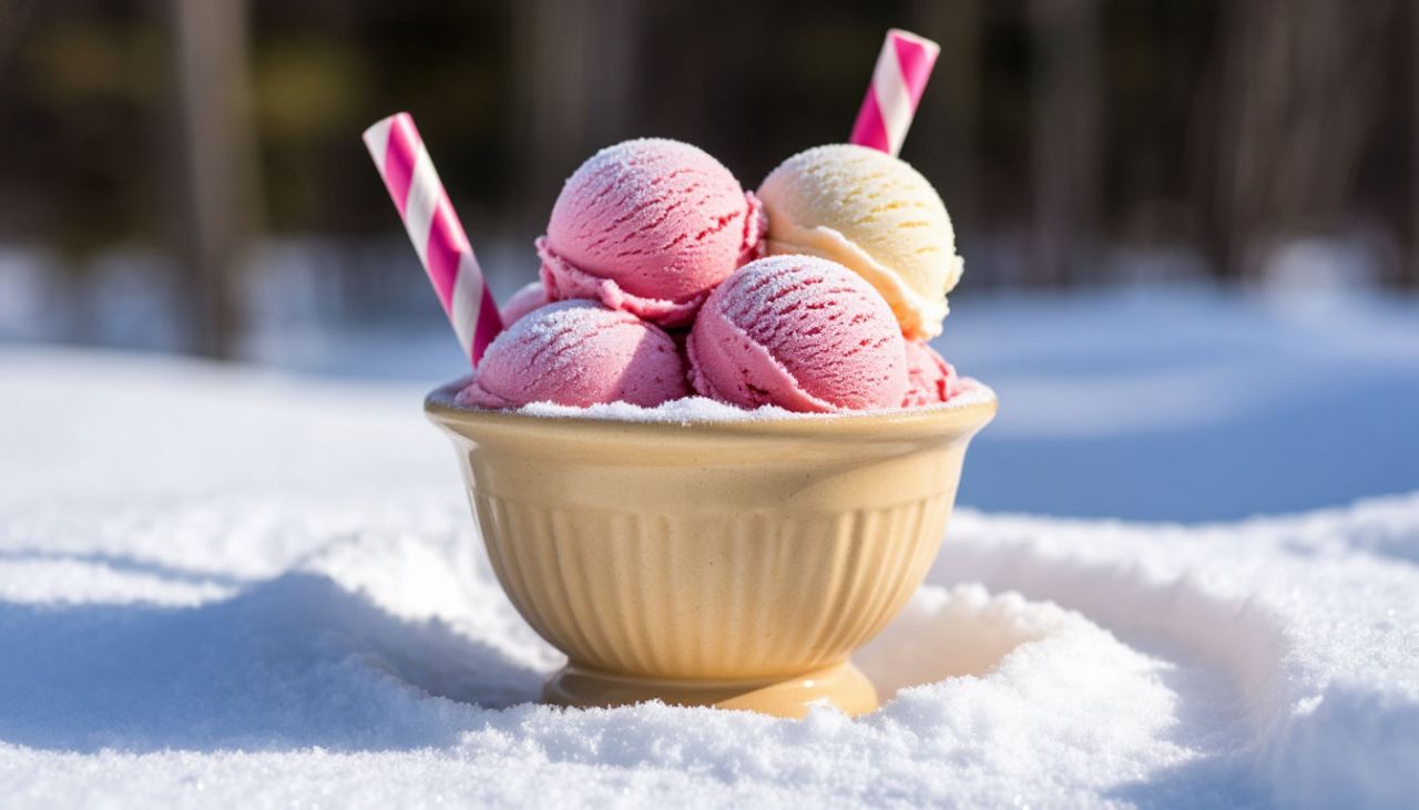 Пломбир в&nbsp;сугробе: как&nbsp;сделать трендовый десерт за&nbsp;5 минут