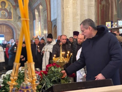 Белгородцы простились с погибшим во время обстрела главой безопасности