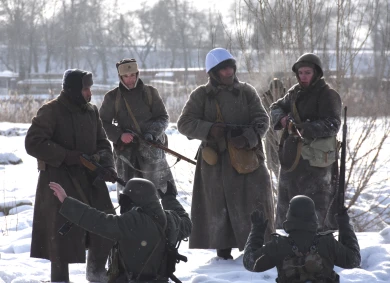 «Сегодня меня точно убьют!» Реконструкция «Битва за Воронеж» прошла на берегу водохранилища