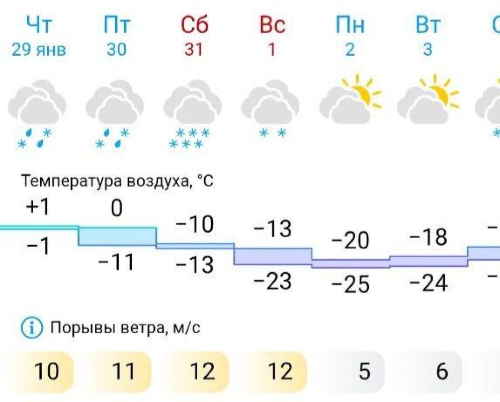Арктические морозы нагрянут в Липецкую область в начале февраля