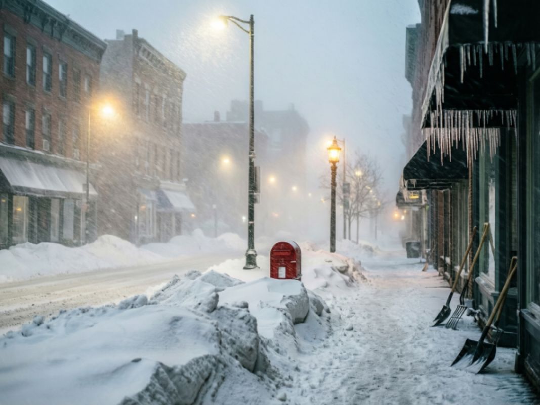 Штормовое предупреждение объявлено в Липецке из-за сильного снега и метели