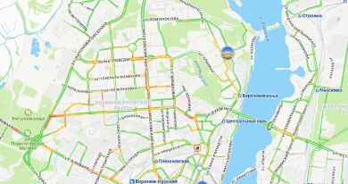 На километровые пробки на дорогах пожаловались воронежцы