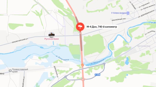 Движение перекрыли на трассе М-4 «Дон» в Воронежской области из-за ДТП