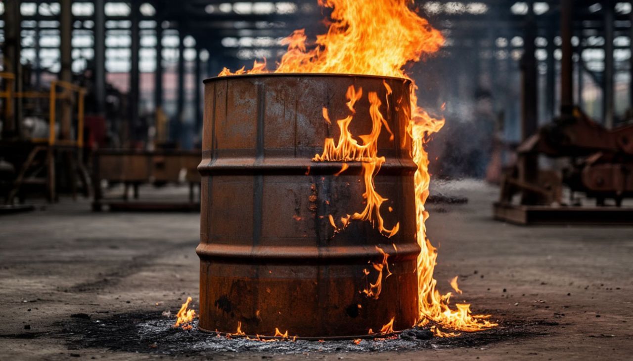 Пожар разгорелся на нефтеперерабатывающем заводе после удара украинских БПЛА&nbsp;