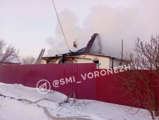 Мужчина заживо сгорел в частном доме под Воронежем