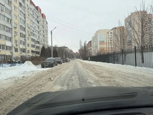 Выяснилось, что стало с сугробами у воронежской школы 