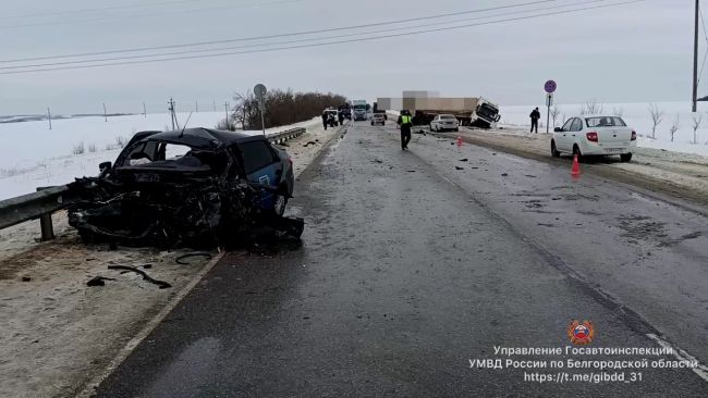 Жуткое ДТП под Белгородом унесло жизнь водителя легковушки: еще трое в больнице