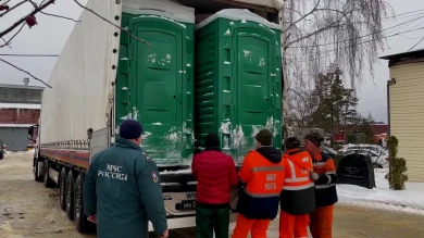 250 биотуалетов приехали в Белгород из Подмосковья на экстренные случаи