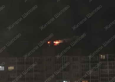 Башенный кран загорелся в воронежском микрорайоне 