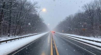 О снегопаде предупредили воронежских водителей