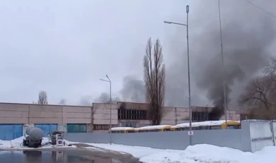 Выяснилось, что за автобус сгорел в ангаре воронежского автопарка