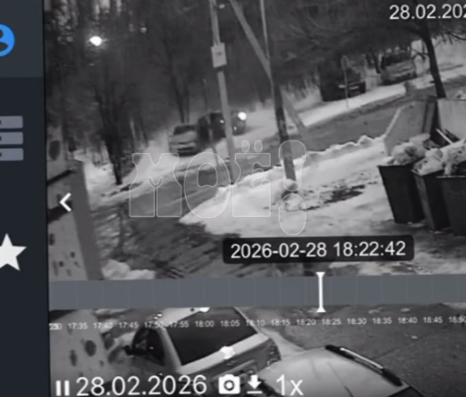 Иномарка на скорости протаранила припаркованное авто в Воронеже (ВИДЕО)