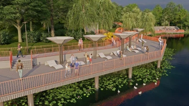 100 млн рублей потратят на «Забавную» набережную в воронежском райцентре