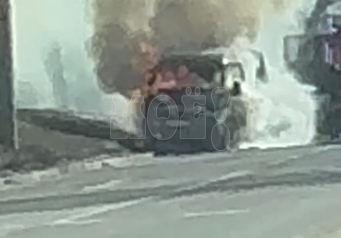 «ГАЗель» вспыхнула на&nbsp;дороге в&nbsp;Воронеже (ВИДЕО)