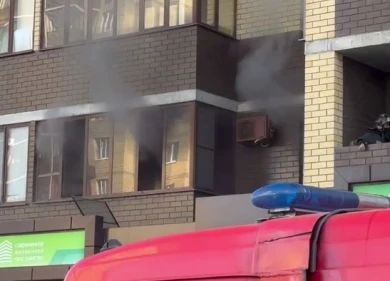 О пожаре в 17-этажке сообщили воронежцы (ВИДЕО)