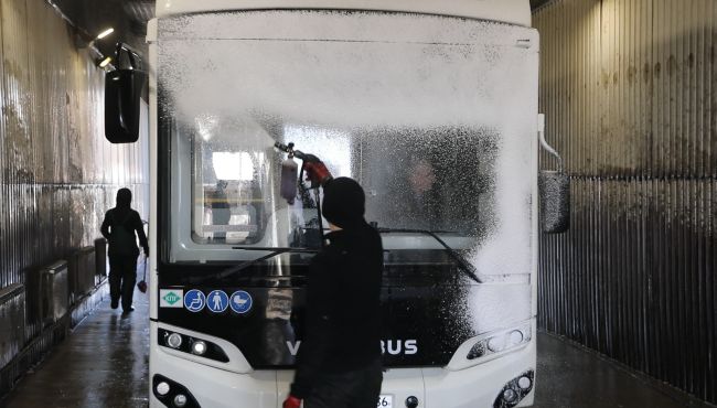 Как часто моют и убирают воронежские автобусы? 