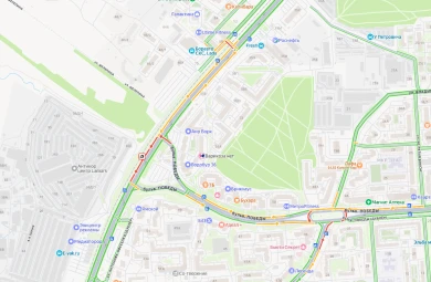 Пробка скопилась на окружной дороге в Воронеже из-за ДТП 