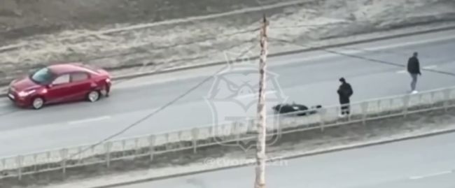 Мотоциклиста сбили на Московском проспекте (ВИДЕО)