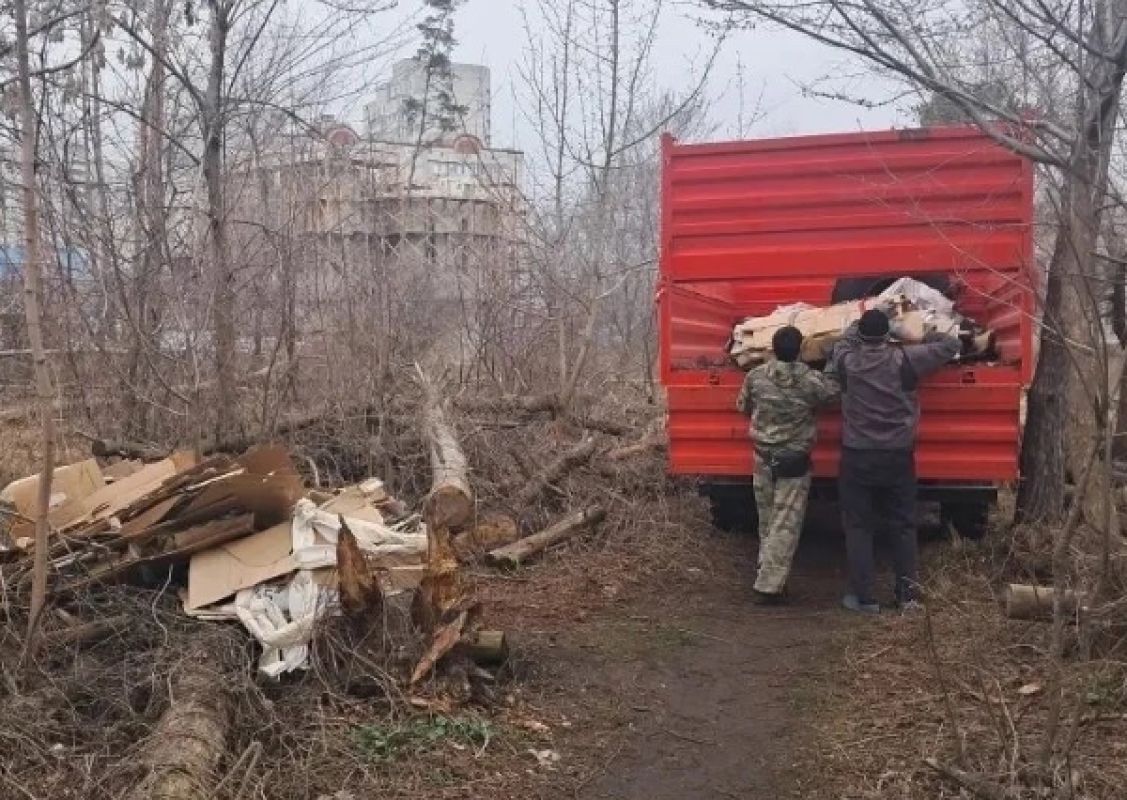 Воронежцы захламили парк «Северный лес»