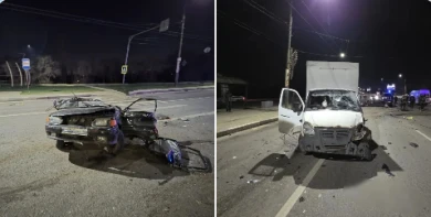 Жуткая авария с погибшим случилась на мосту поздно ночью в Воронеже 