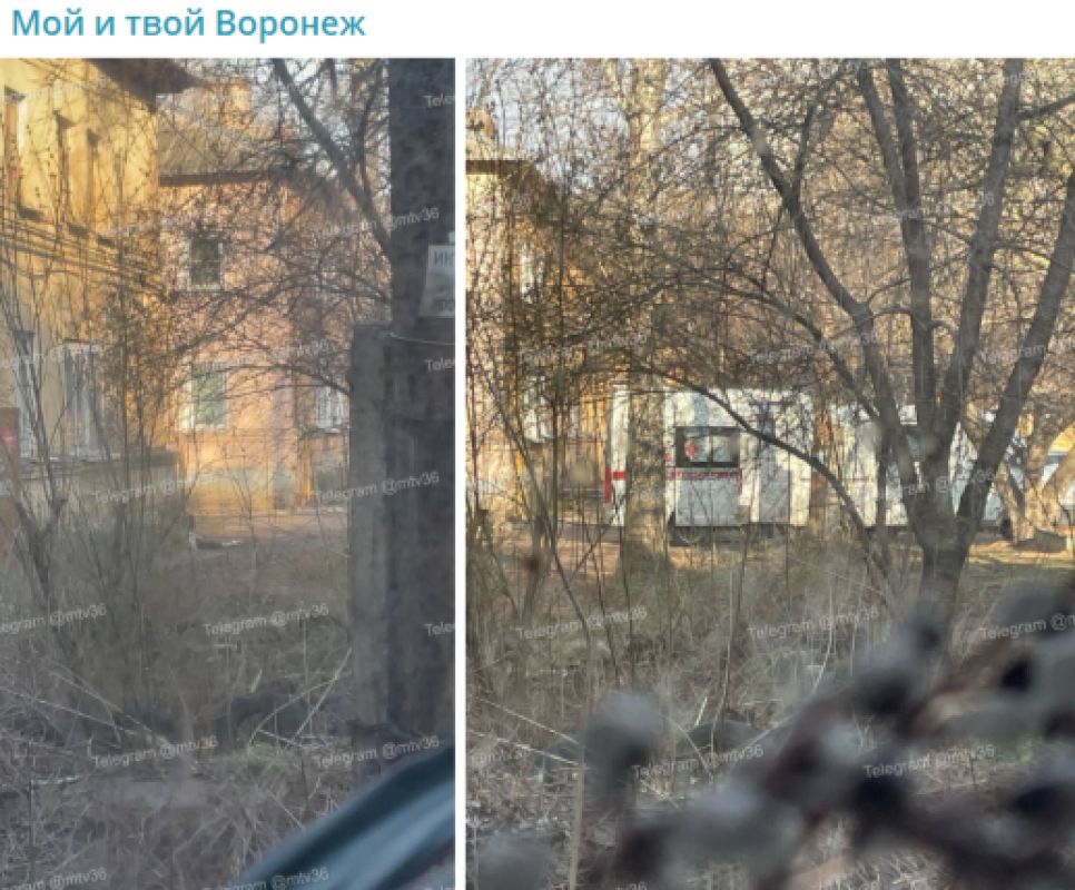 Воронежцы сообщили об упавшем с крыши мужчине