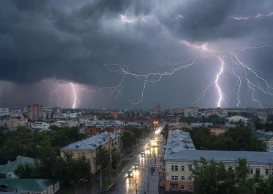 Гроза и сильный ветер вновь нагрянут в Воронежскую область